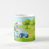 Golf nach dem Motto Golfer Kaffeetasse (Mittel)