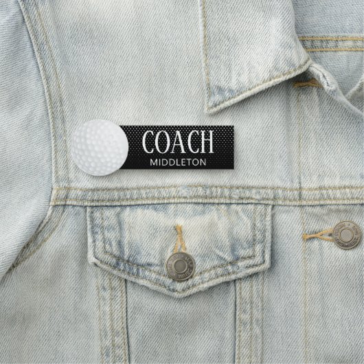 Golf Namensschild (Beispiel)