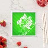 Golf; Neon Green Stripes. Serviette (Beispiel)