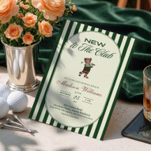 Golf "NEU IM CLUB" Baby Shower