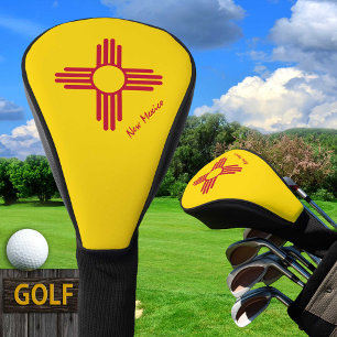 Golf New Mexico & Mexico Flag / Golf Clubs Abdecku Headcover
