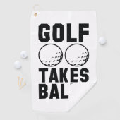 Golf nimmt Balls Golfhandtuch (Insitu)