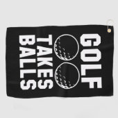 Golf nimmt Balls Golfhandtuch (Horizontal)