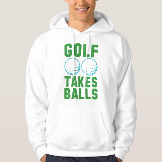 Golf nimmt Balls Hoodie (Vorderseite)