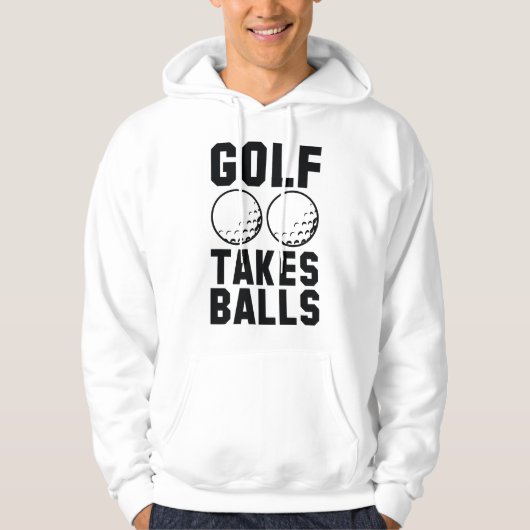 Golf nimmt Balls Hoodie (Vorderseite)