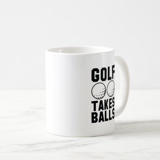 Golf nimmt Balls Kaffeetasse (VorderseiteRechts)