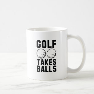 Golf nimmt Balls Kaffeetasse