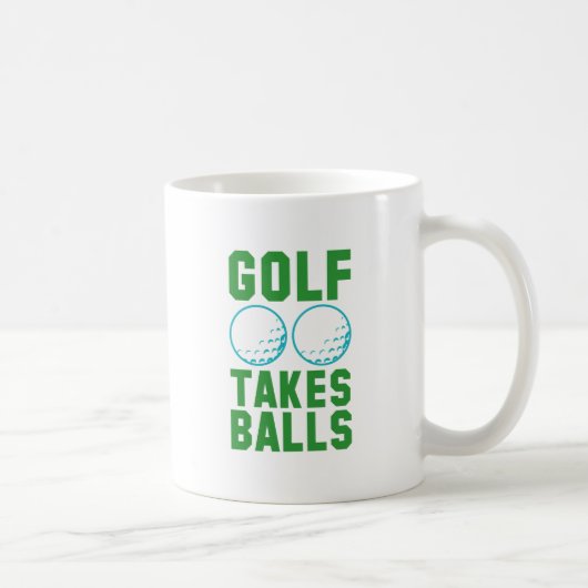 Golf nimmt Balls Kaffeetasse (Rechts)