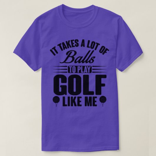 Golf nimmt Kugeln T-Shirt (Design vorne)