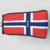 Golf Norwegen / Norwegische Flagge / Golf Clubs Ab Golf Headcover (Vorderseite)