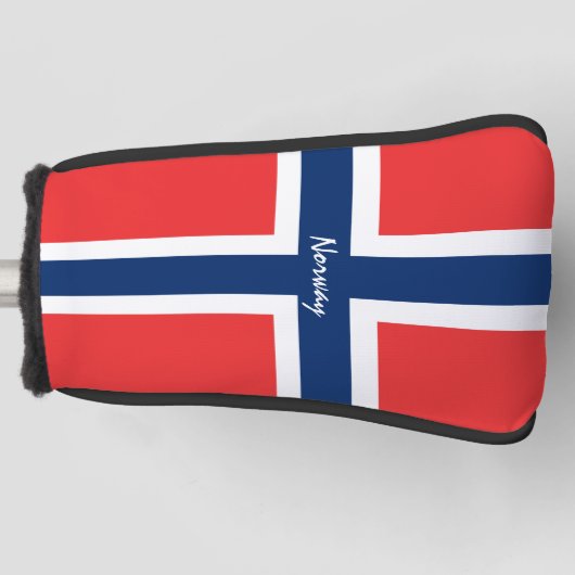 Golf Norwegen / Norwegische Flagge / Golf Clubs Ab Golf Headcover (Vorderseite)