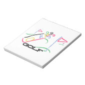 Golf Notizblock (Rotiert)