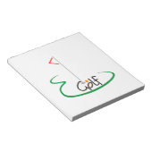 Golf Notizblock (angewinkelt)