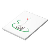 Golf Notizblock (Rotiert)