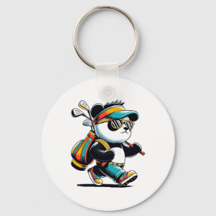 Golf Novelty Panda Golfplätze Männer Frauen Kinder Schlüsselanhänger