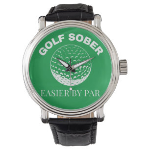 Golf nüchtern ist dank Par leichter Lustiger Golfz Armbanduhr
