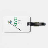 GOLF Nummer 1 VATER, Golfclub, Cool Gepäckanhänger (Rückseite horizontal)