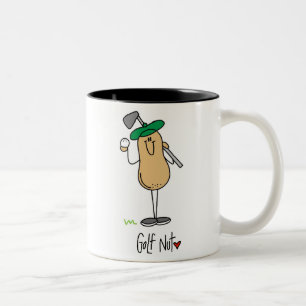 Golf-Nuss-T - Shirts und Geschenke Zweifarbige Tasse