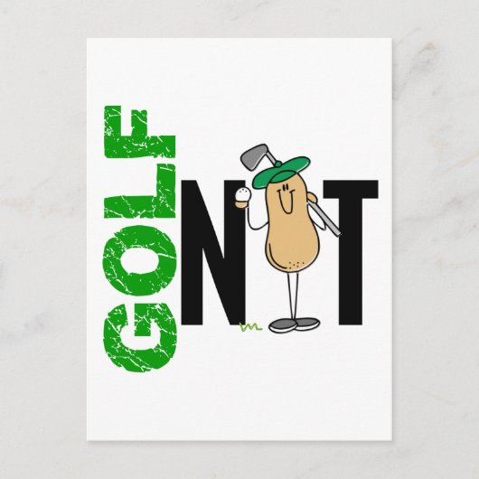 Golf Nut 1 Postkarte (Vorderseite)