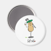 Golf Nut Magnet (Vorderseite/Rückseite)