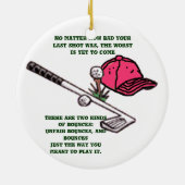 "Golf Nut Ornament" Keramikornament (Hinten)