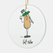 Golf Nut T - Shirt und Geschenke Keramik Ornament (Links)