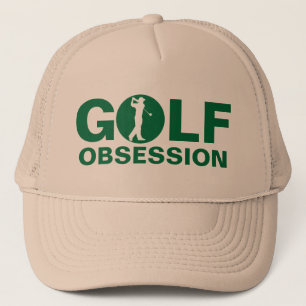 Golf Obsession Green Tan Cap Truckerkappe