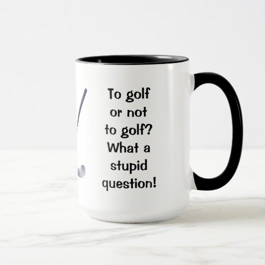 Golf oder Wecker-Tasse nicht Golf spielen Tasse (Rechts)