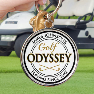 Golf-Odyssee Lustiger benutzerdefinierter Name Gol Schlüsselanhänger