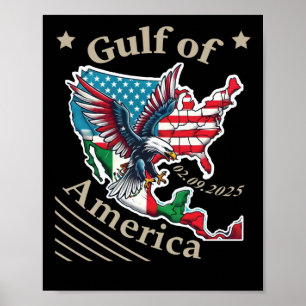 Golf of America Day 02.09.25 Trump Patriot Usa Gul Poster