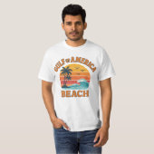 Golf of America Retro Beach Vibes Design T-Shirt (Vorne ganz)