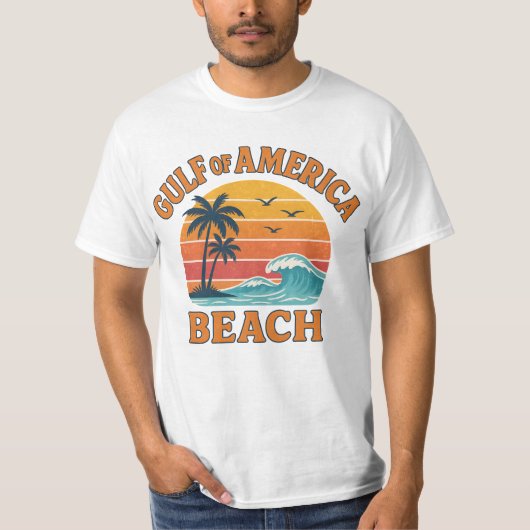 Golf of America Retro Beach Vibes Design T-Shirt (Vorderseite)