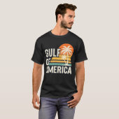 Golf of America Retro Sunset Palm T - Shirt (Vorne ganz)