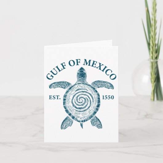 Golf of Mexico Turtle Karte (Vorderseite)
