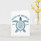 Golf of Mexico Turtle Karte (Gelbe Blume)