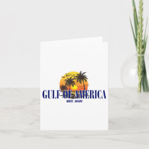 Golf of US America 2025 Beach American Flag Graphi Karte