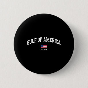 Golf of US America Est 2025 American Flag Patriot Button