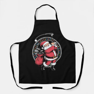 Golf Oh Weihnachten Santa Claus Vintage Golfer Gol Schürze