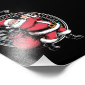 Golf Oh Weihnachtsmann Vintag Golfer Golfi Fotodruck (Ecke)