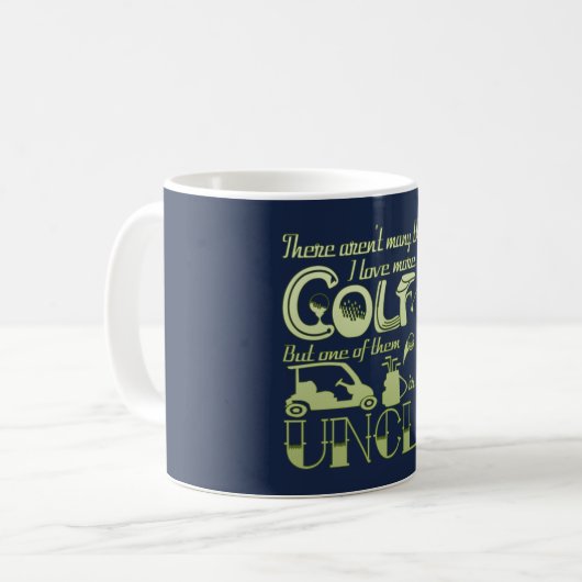 Golf-Onkel Kaffeetasse (Vorderseite Links)