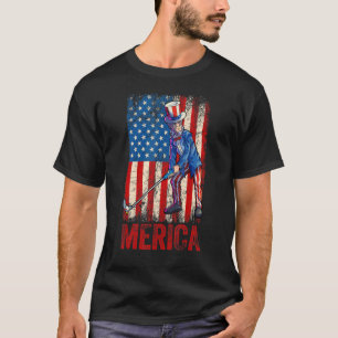 Golf Onkel Sam 4. Juli Jungs Kinder Amerikanisch U T-Shirt