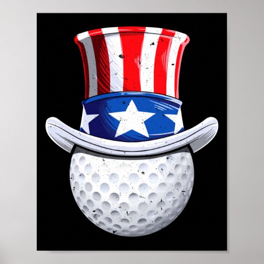 Golf Onkel Sam Poster (Vorne)
