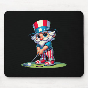 Golf Onkel Sam USA Amerika 4. Juli Unabhängigkeit Mousepad