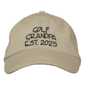 Golf-Opa Est. Jahr Bestickte Custom-Mütze Baseballkappe (Vorderseite)