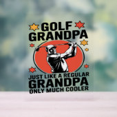 Golf Opa wie ein regelmäßiger Großvater Acrylschild (Neutral)