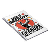 Golf Opa wie ein regelmäßiger Großvater Notizblock (Rechte Seite)