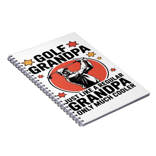 Golf Opa wie ein regelmäßiger Großvater Notizblock (Rechte Seite)