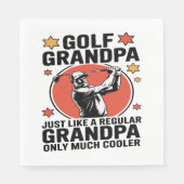 Golf Opa wie ein regelmäßiger Großvater Serviette (Vorderseite)