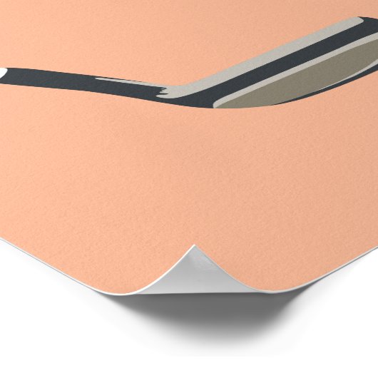 Golf Orange Poster (Ecke)