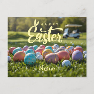 Golf-Osterferien für Golfer Feiertagspostkarte